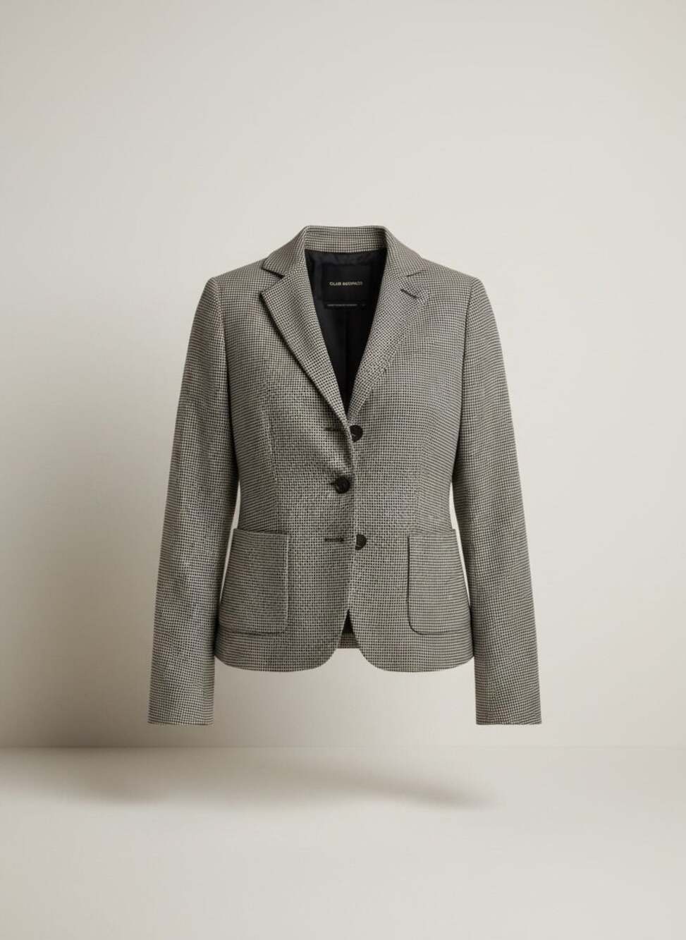 Club Monaco Houndstooth Blazer Size 0 Tailored Work Office Jacket